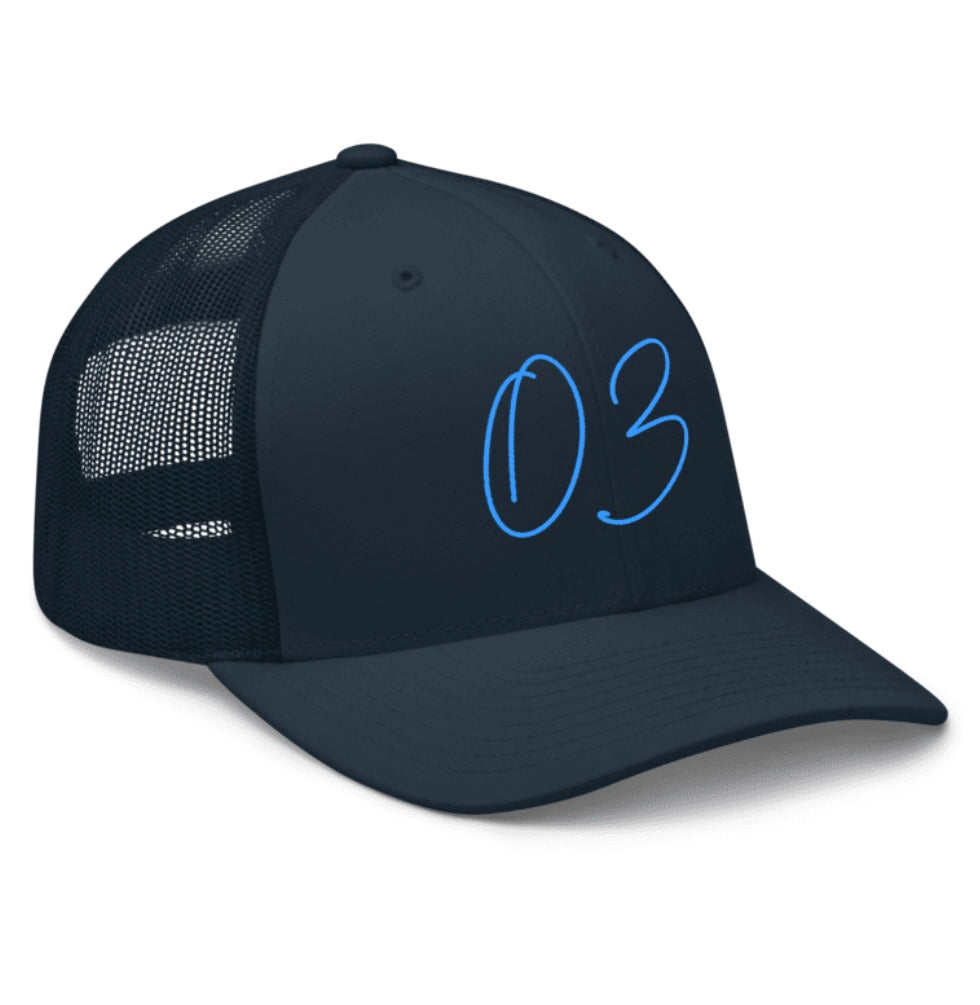 OzApparel - Blue Script Logo Hat