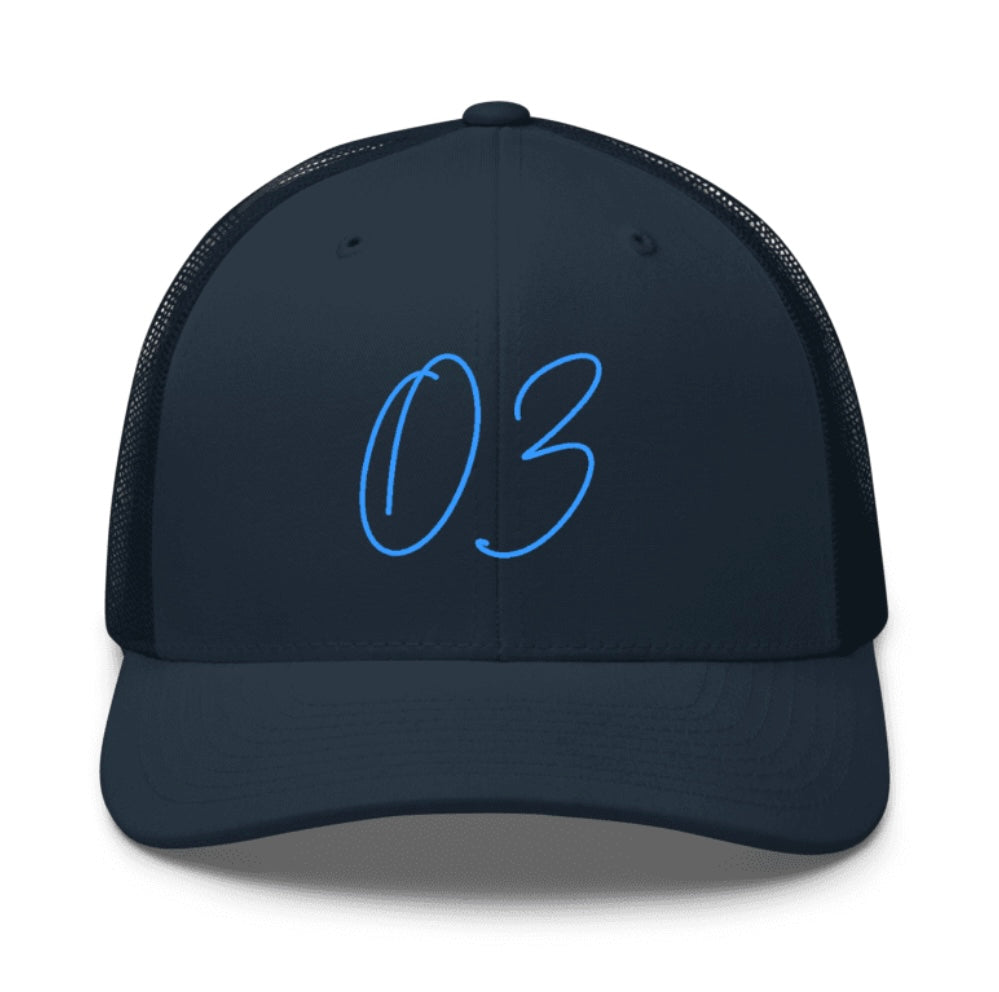 OzApparel - Blue Script Logo Hat