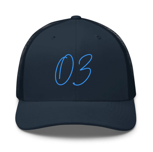 OzApparel - Blue Script Logo Hat