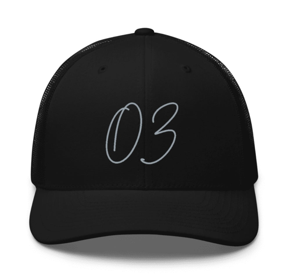 OzApparel - Grey Script Logo Hat